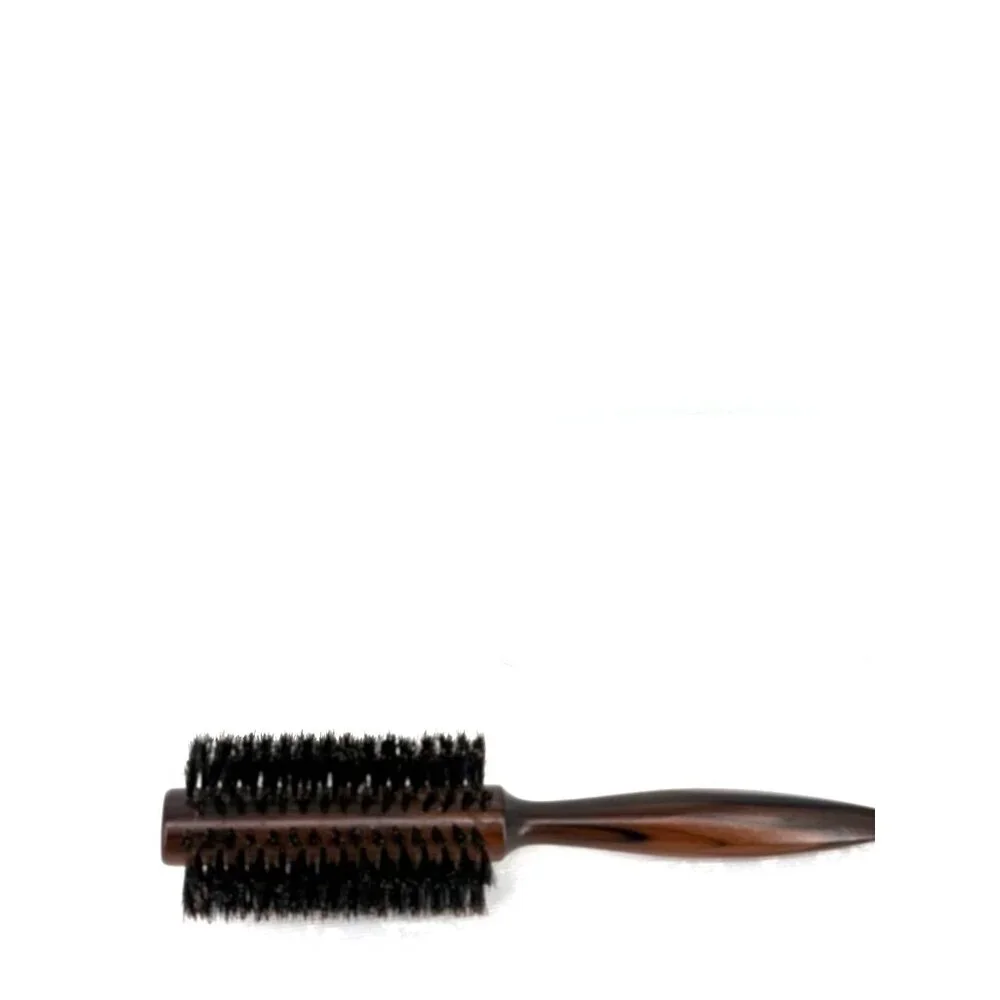 Conair Round Hair Brush With Boar‎ Bristles & Wood Handle